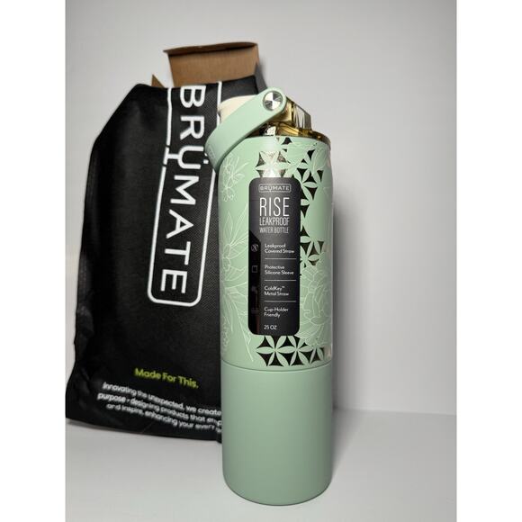 BruMate X Holley Gabrielle Exclusive GOLDEN BLOOM 25oz Rise Tumbler NWT NIB - Picture 2 of 8